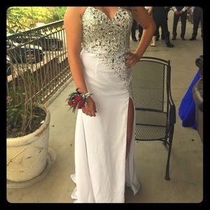 Formal dress in white